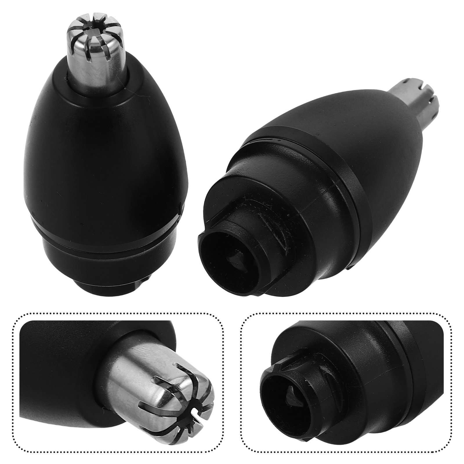 Men'S Grooming Nose Hair Trimmer - 2個入り交換用鼻毛トリマーヘッド ユニバーサルフィット 安全な鼻毛トリマーカッターヘッド スペアパーツ グルーミングツール