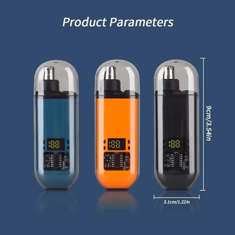 Men'S Grooming Nose Hair Trimmer - 鼻毛耳毛トリマー 電動ミニコンパクトポータブル USB-C急速充電式 男性用顔の毛除去グルーミングクリッパー