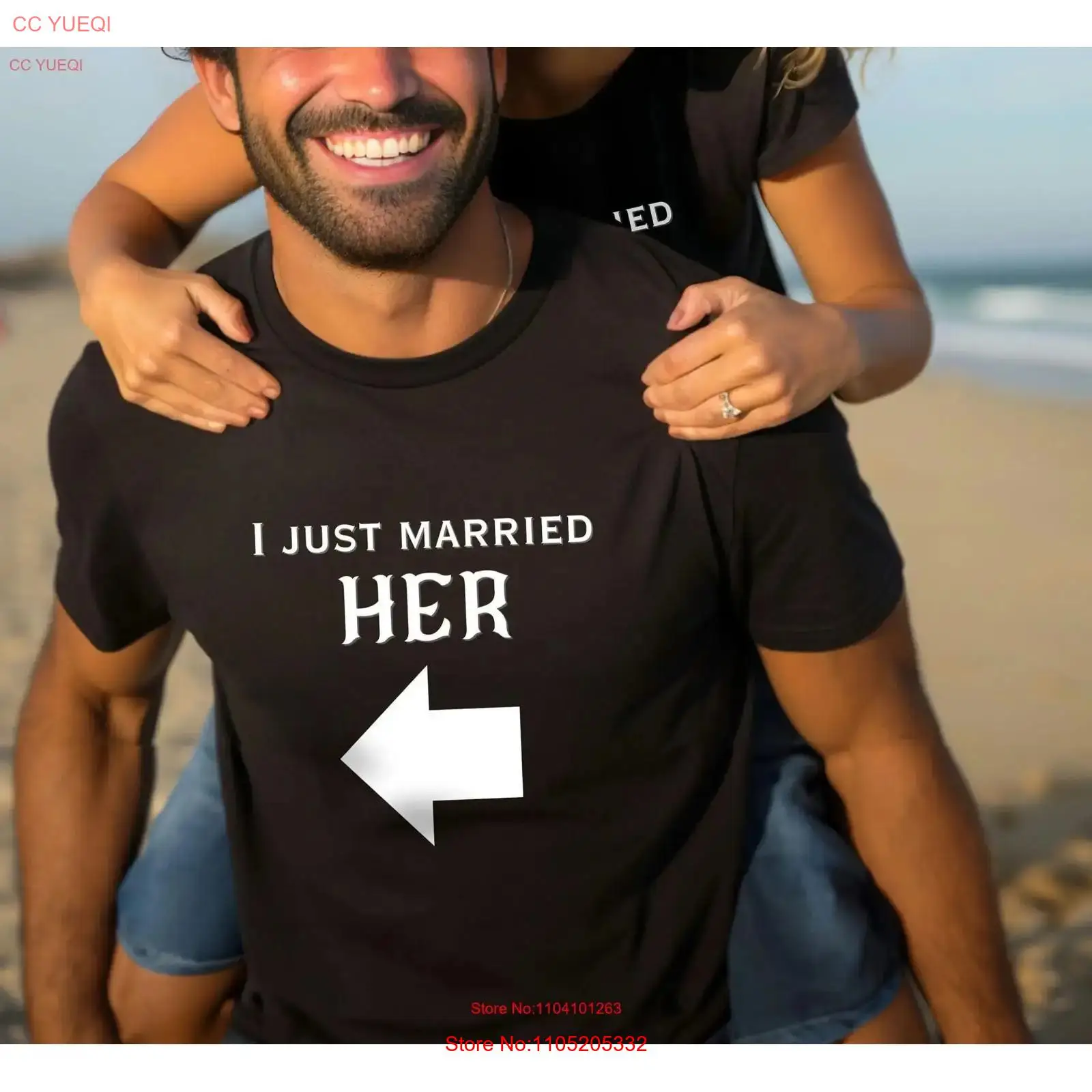 Men'S Grooming & Health Made Simple - Just Married マッチングカップル T シャツ ウェディングアパレル