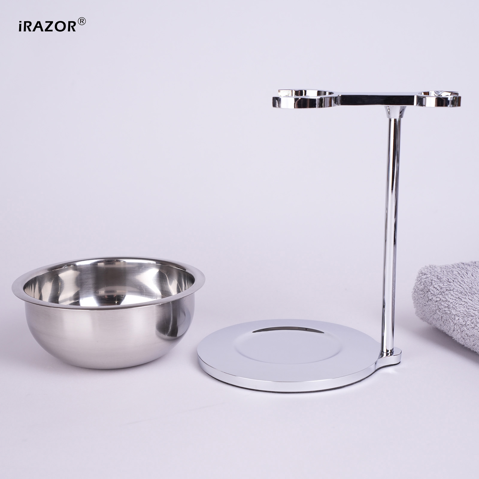 Men'S Grooming & Health Made Simple - iRAZOR メンズシェービングカミソリとブラシスタンドホルダー、ひげ石鹸ボウル、グルーミングアクセサリー-男性用ひげケアシェーバーツール