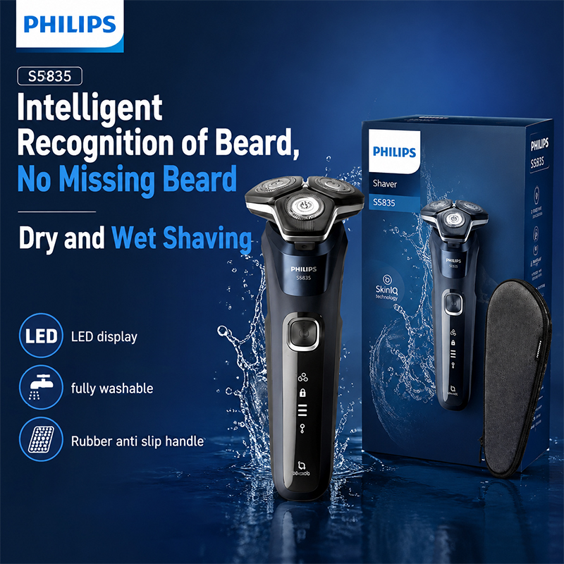 Men'S Grooming Blade - フィリップス S5835 電気シェーバー ロータリー式 ウェット＆ドライ 360度フレキシブルヘッド