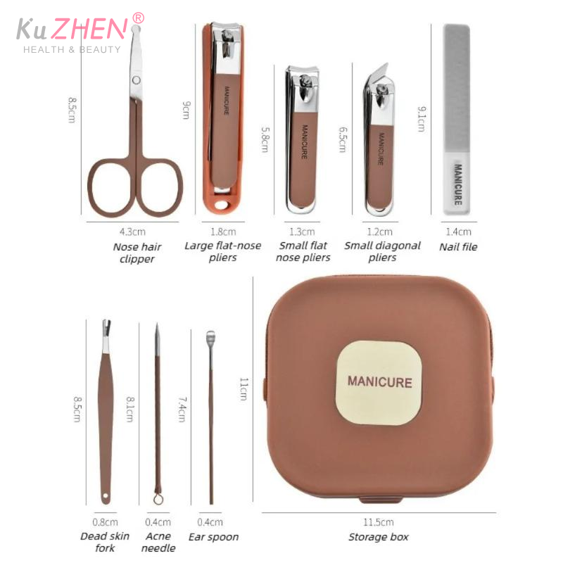 ネイルケアキット 飛沫防止マニキュアセット ステンレス鋼製爪 - Mens Grooming Kit Case のレビューと価格