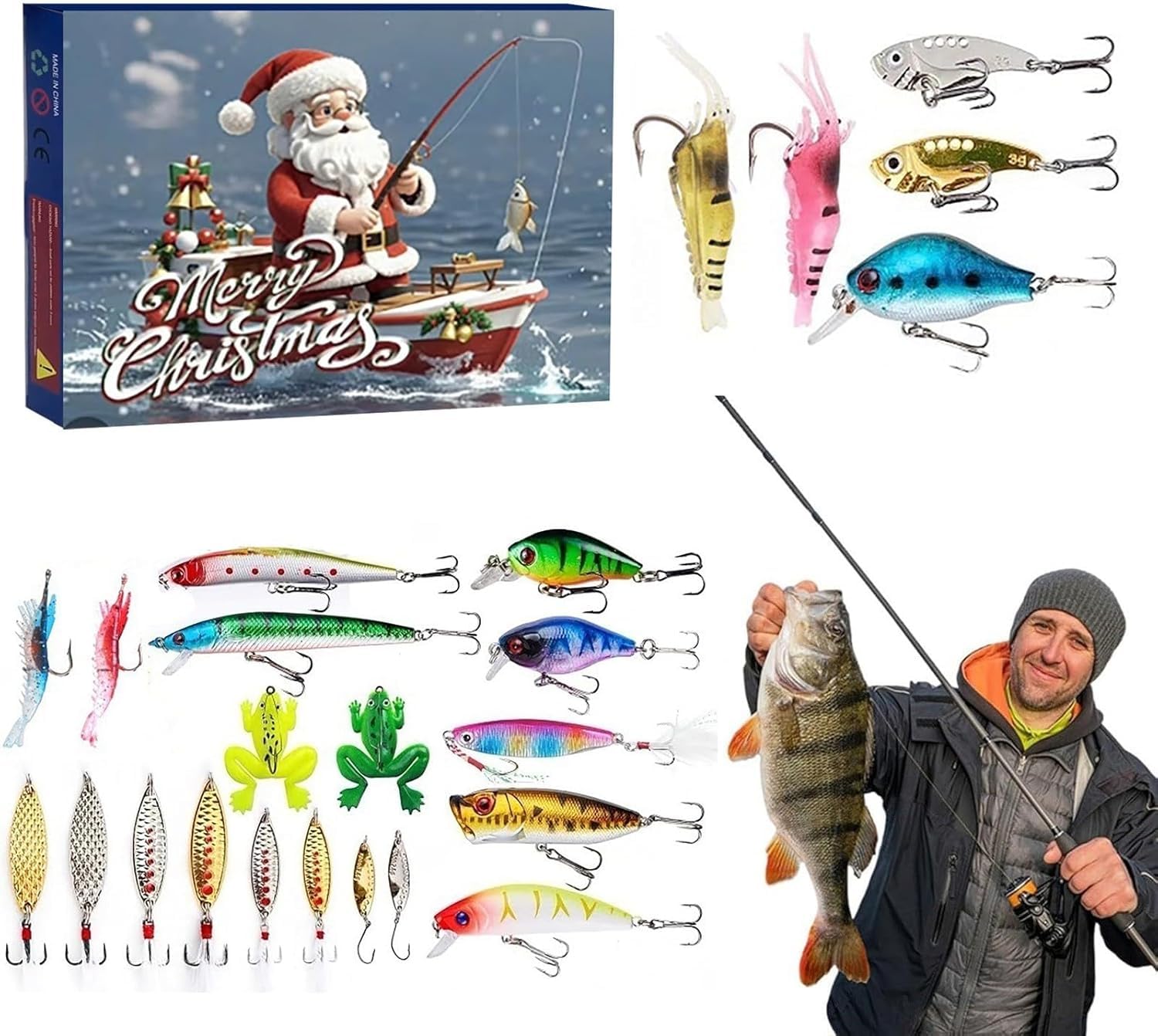 アドベントカレンダー 釣り クリスマス カウントダウン -  - Mens Grooming Advent Calendar のレビューと価格