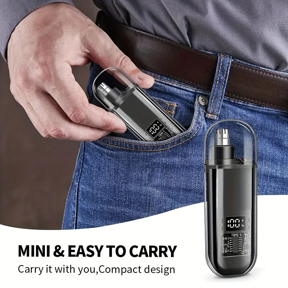 電気鼻耳毛トリマーミニコンパクトポータブルUSB C高速充電 - Men'S Grooming Nose Hair Trimmer のレビューと価格