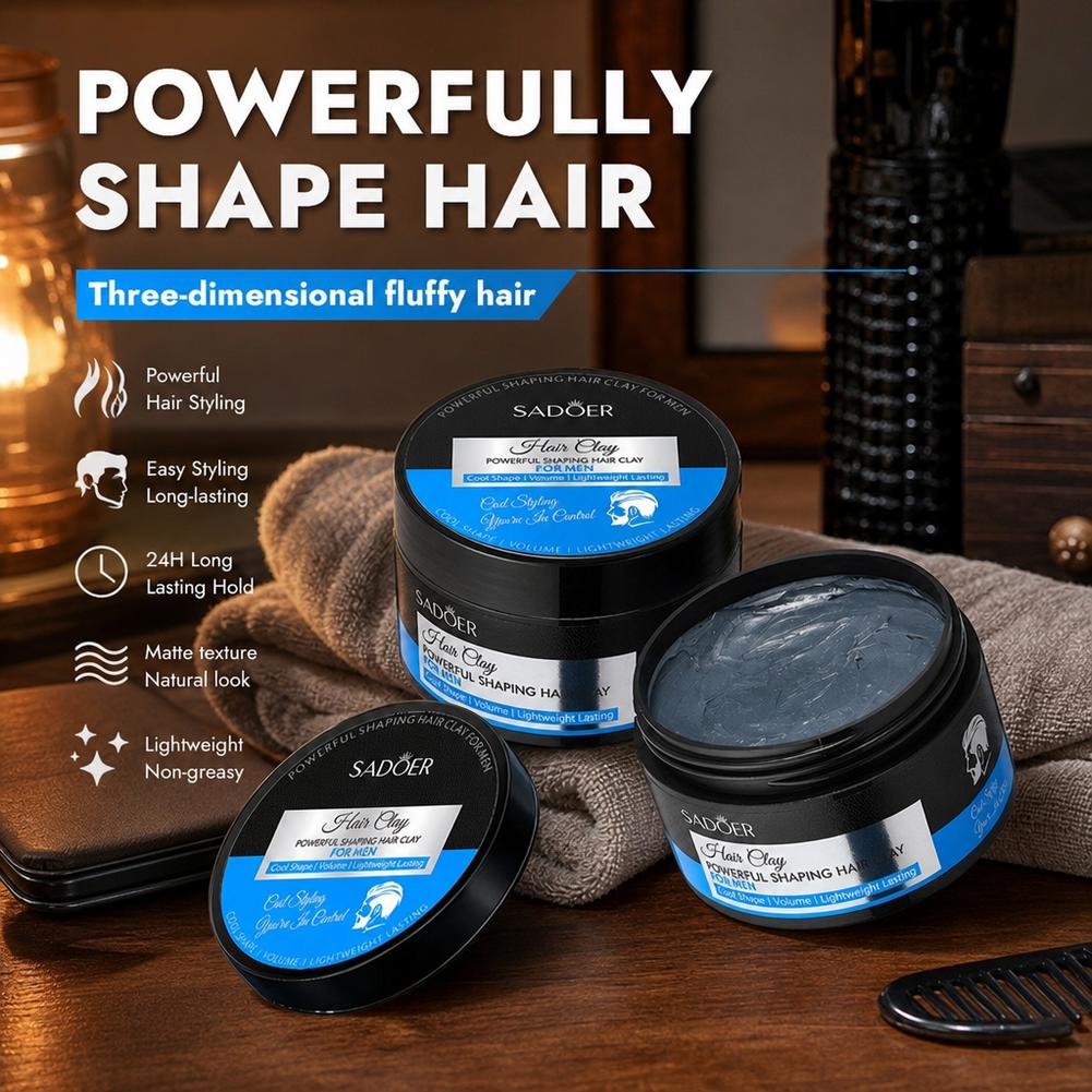 マットヘアスタイリングクレイ強力ホールド非脂っこいヘアワック - Men'S Grooming & Health Made Simple のレビューと価格