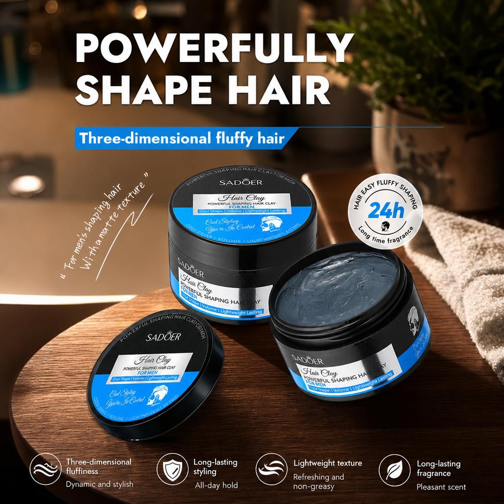 マットヘアスタイリングクレイ強力ホールド非脂っこいヘアワック - Men'S Grooming & Health Made Simple のレビューと価格