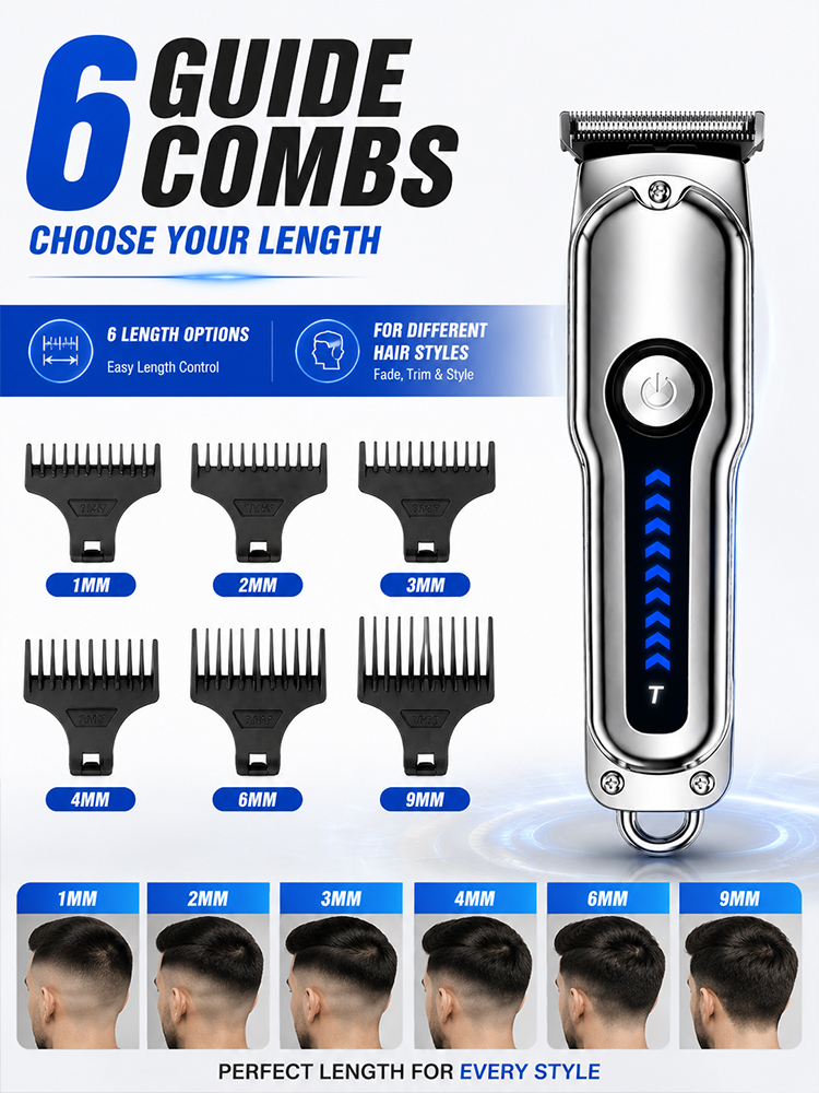 メンズヘアクリッパー T字型ブレード コードレストリマー 6 - Men'S Grooming Blade のレビューと価格