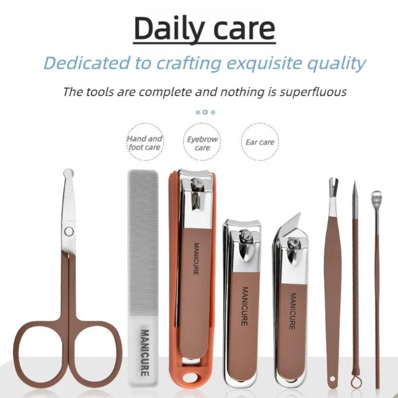 ネイルケアキット 飛沫防止マニキュアセット ステンレス鋼製爪 - Mens Grooming Kit Case のレビューと価格