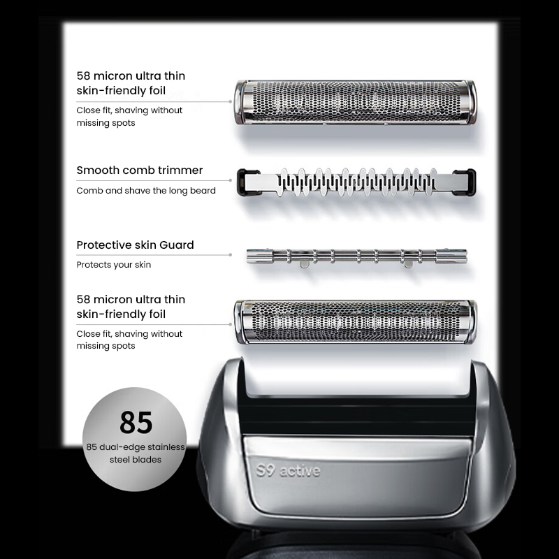 ブラウン S9 アクティブ 9023s 電気シェーバー 11 - Men'S Grooming Uk のレビューと価格