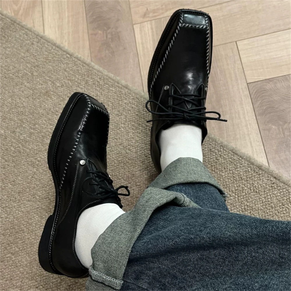 メンズダービーシューズ ブリティッシュスタイル スクエアトゥ - Men'S Grooming & Health Made Simple のレビューと価格
