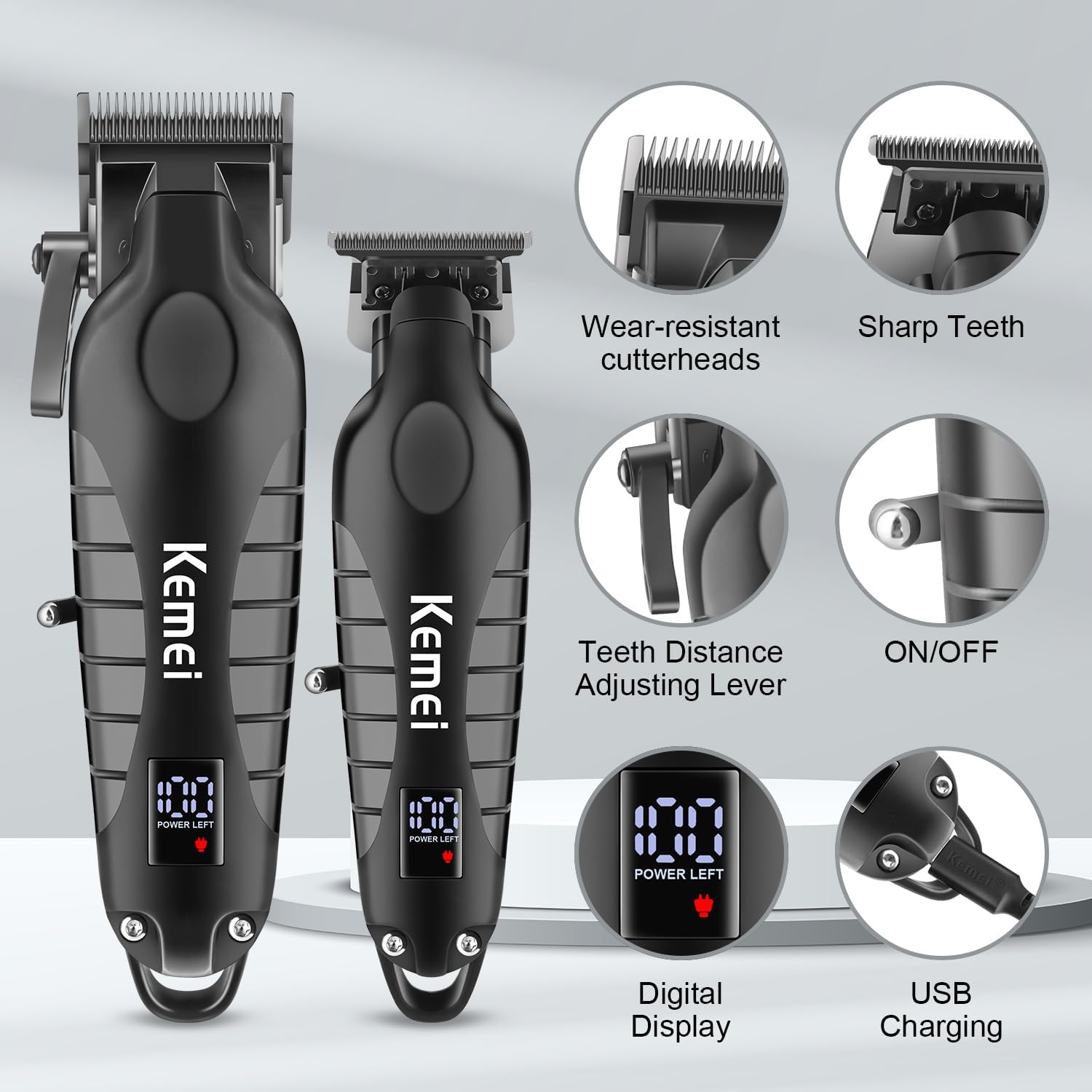 Kemei バリカンキット 男性用 電気シェーバー ヘアトリ - Men'S Grooming Set のレビューと価格