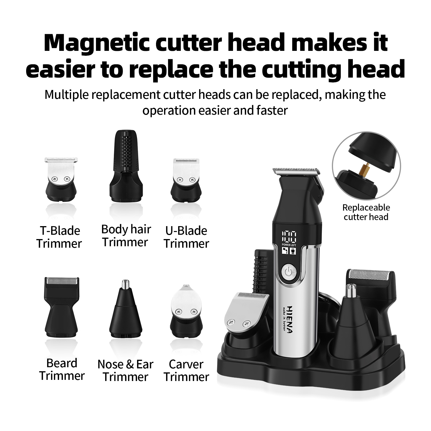 HIENAプロフェッショナル多機能バリカンセット、R型調整可 - Men'S Grooming Nose Hair Trimmer のレビューと価格