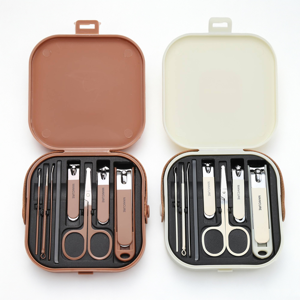 ネイルケアキット 飛沫防止マニキュアセット ステンレス鋼製爪 - Mens Grooming Kit Case のレビューと価格